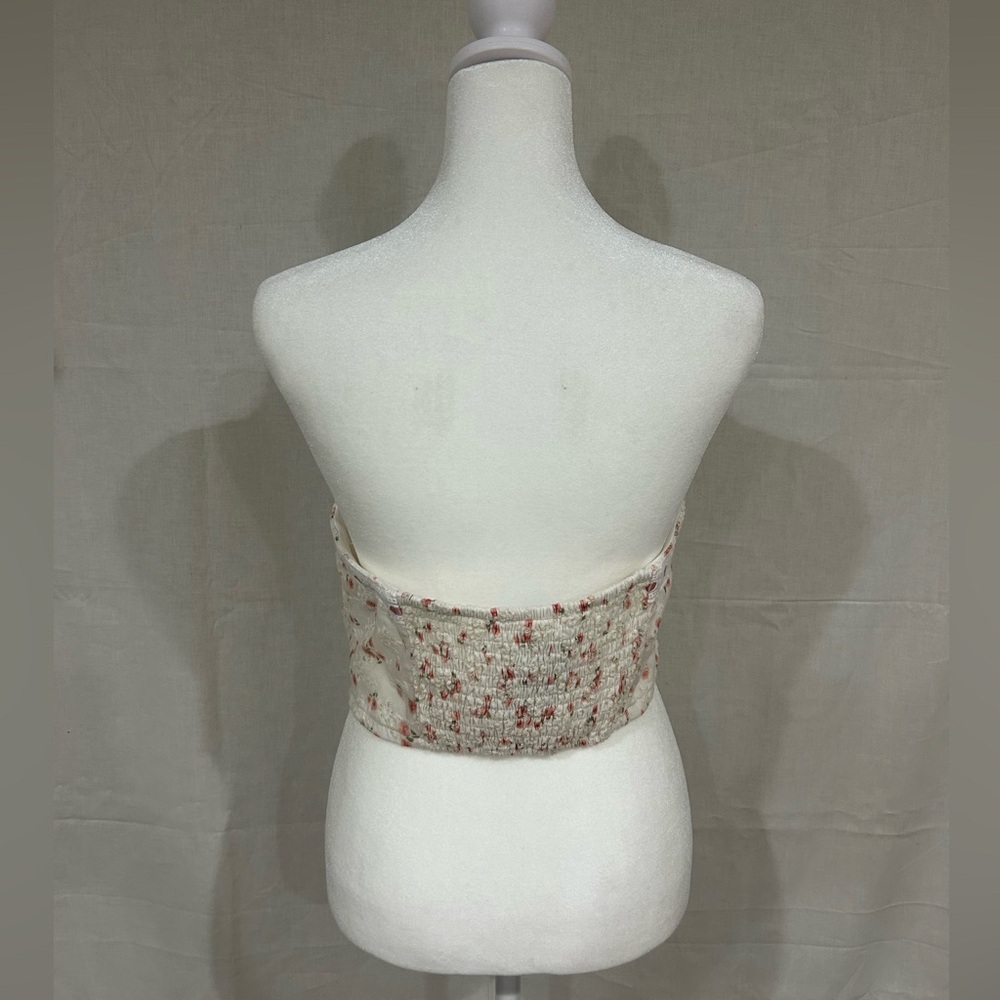 Altar’d State NWOT Coquette Crop Floral Rosebud Print Top - Picture 3 of 4